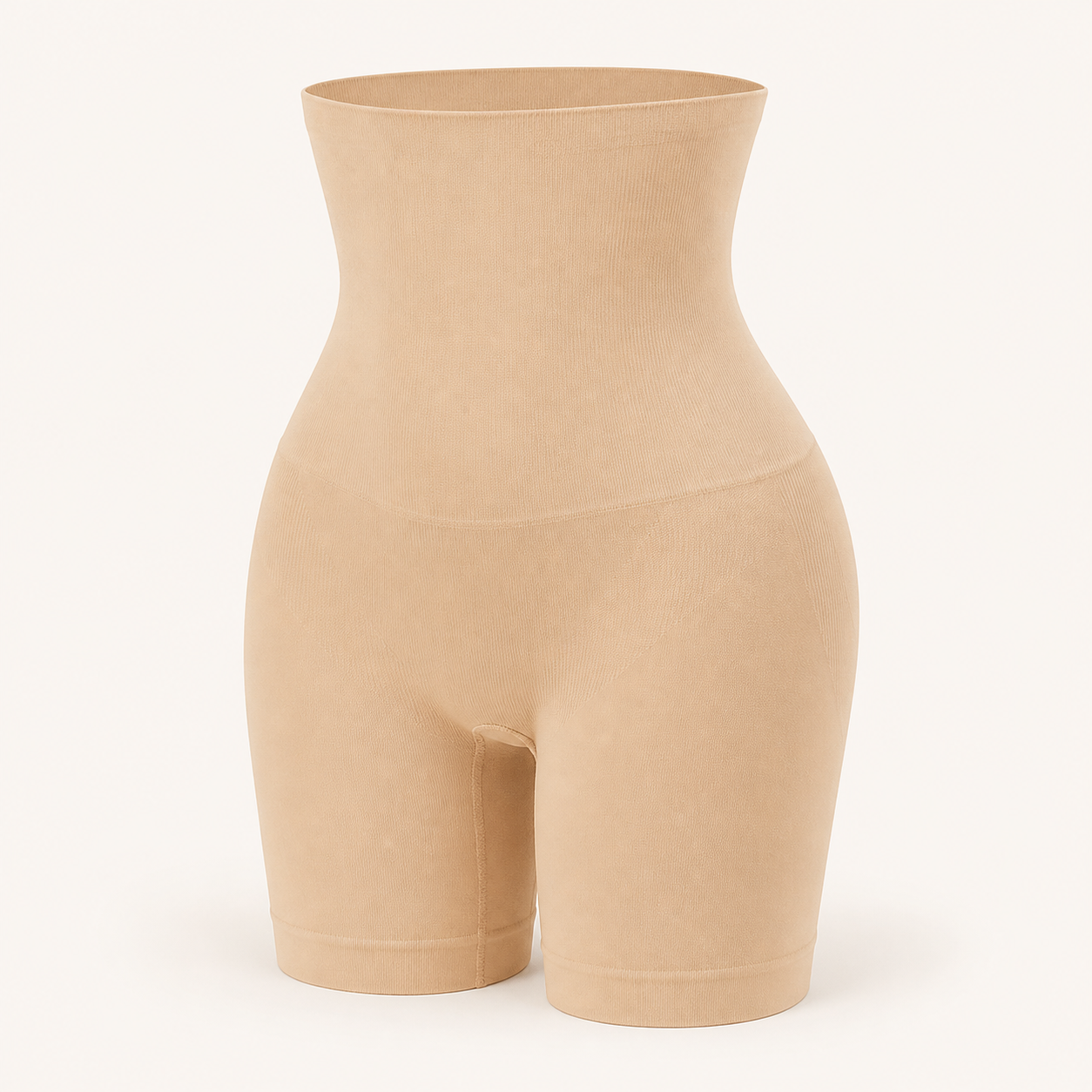 Short Moldeador F50 de Cintura Alta | Control de Abdomen y Realce de Glúteos — color Beige, vista frontal