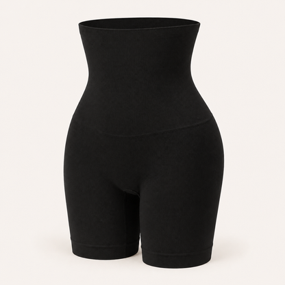 Short Moldeador F50 de Cintura Alta | Control de Abdomen y Realce de Glúteos — color Negro, vista frontal