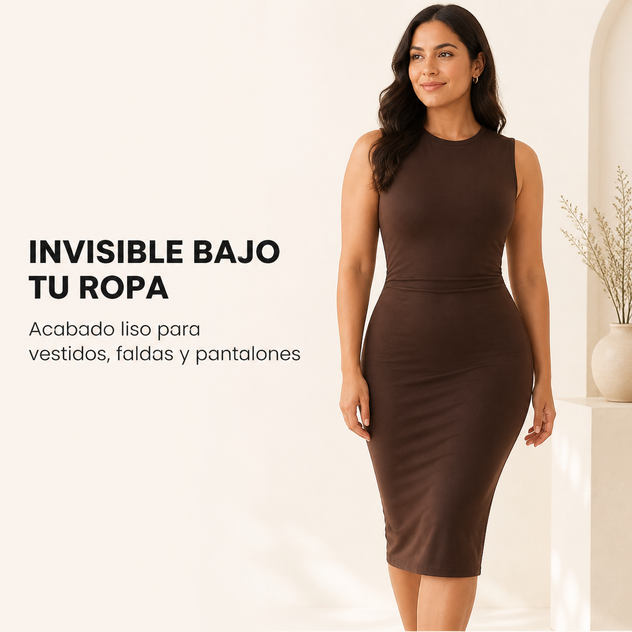 Short Moldeador F50 de Cintura Alta | Control de Abdomen y Realce de Glúteos — acabado invisible bajo la ropa